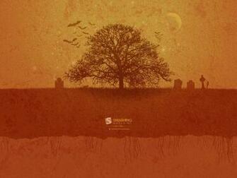Pumpkin Spice Spookster Wallpaper Stock