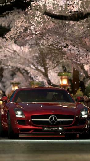 Mercedes Benz Sls Amg Red Night Wallpaper For Lg G4