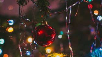 4k Ultra HD Christmas Ball Aesthetic Wallpaper