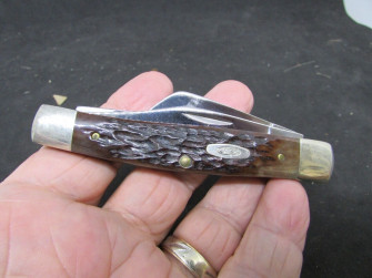 Case Xx Usa Dot Bone Handle Blade Stockman Pocket Knife