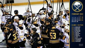 Buffalo Sabres February Wallpaper Calendar