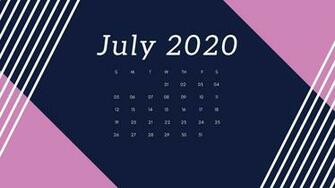 July Calendar Printable Monthly Template Pdf Excel