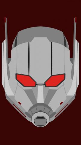 Ant Man Mask Superhero Minimal Wallpaper