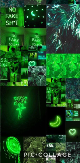 Neon Green Aesthetic Desktop Wallpaper