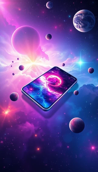 3d Space Phone Wallpaper