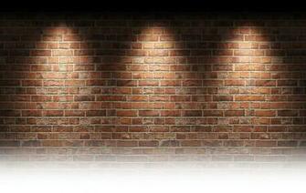 Lighting On Brick Wall Kitchen In Wallpaper