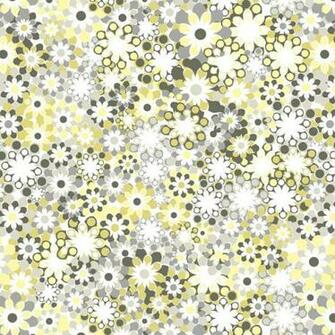 Flower Bunch Yellow Wall Mural Contemporary Wallpaper By