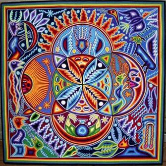 Huichol Art Beaded Flower Creative Process