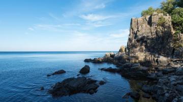 Picture Denmark Bornholm Sea Crag Nature Coast