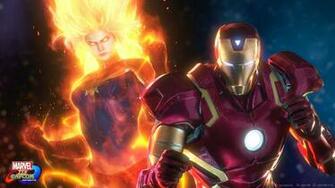 Iron Man And Captain Marvel HD Wallpaper Background Image