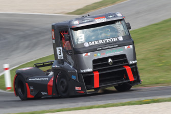 Semi Truck Racing Renault Cars Machines