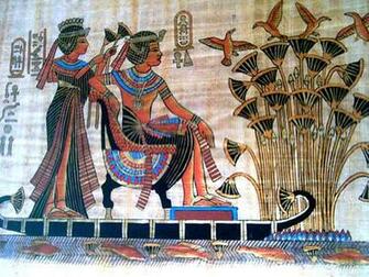 King Tut Et Femme Wallpaper