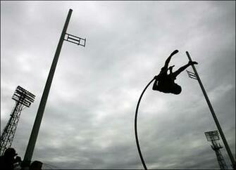 Pole Vault Bampw Image Picture Graphic Photo