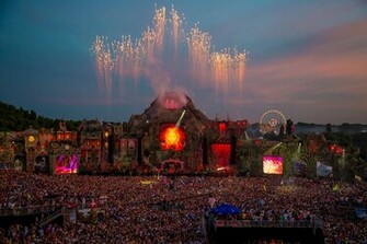 Tomorrowland Laser Show HD Wallpaper