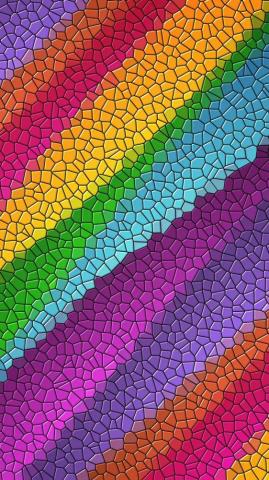 Mosaic Tile Pattern Multicolored Abstract Wallpaper