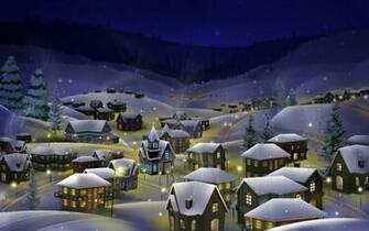 Digital Art Christmas Village Picture Nr