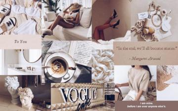 Beige Aesthetic Laptop Wallpaper Desktop