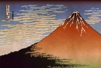 Estampe De Hokusai Du Mont Fuji Wallpaper