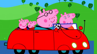 Peppa Pig Background Wallpaper