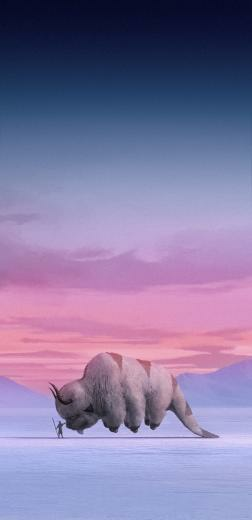 I Edited This Wallpaper With Appa And Aang In Photoshop