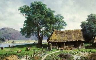 Country House Wallpaper Artistic