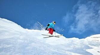 Skiing Winter Snow Ski Mountains Wallpaper