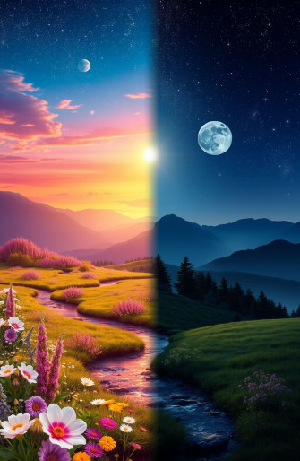 Day And Night Wallpaper