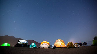 Summer Night At Beach Side Campsite Catalina Island California