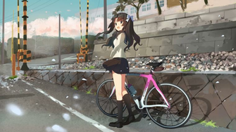 Minami Kamakura Koukou Joshi Jitensha Bu HD Wallpaper