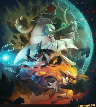 Pokemon Lucario Infernap Kangaskan Gardevoir