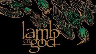 Lamb Of God Wallpaper Letters Background Birds Skeletons