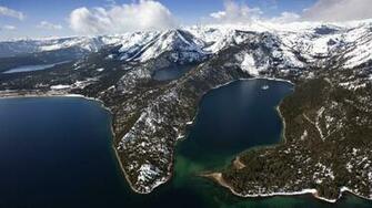 Californie Lac Meraude Tahoe Baie A Rienne Papier Peint