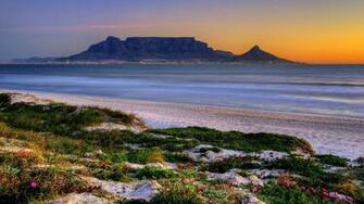 Cape Town South Africa Table Mountain Landscapes Nature Wallpaper