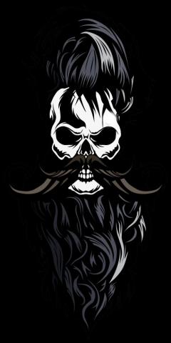 Bearded Skull Illustration Beard Wallpaper