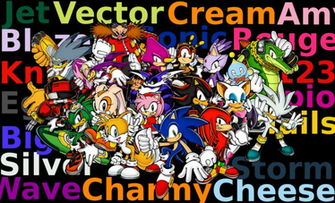 Sonic All Every Character X Kb Jpeg