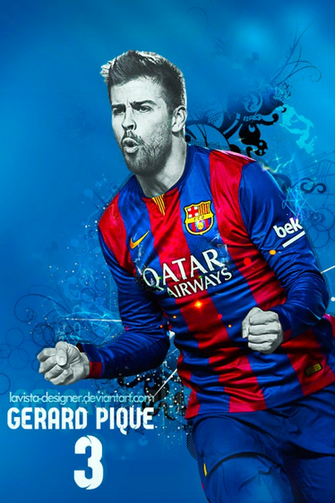 Gerard Pique Fc Barcelona By Lavista Designer