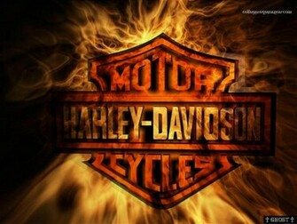 Fired Harley Davidson Wallpaper