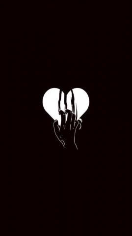 Pin Em In Broken Heart Wallpaper Black