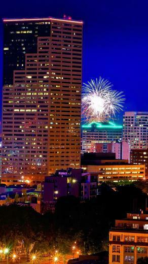 Wallpaper Portland Oregon Night City