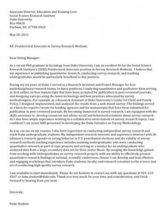 Cover Letter For Postdoc Job Analysis Essay On Yellow Wallpaper