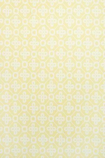 Peggy Wallpaper Light Yellow With White Trellis Design And