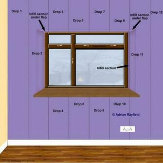 The Completed Wallpapered Wall Around Window Reveal