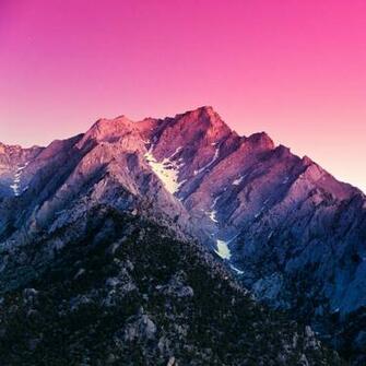 Ios7 Pointy Mountain Pink Parallax HD iPhone iPad Wallpaper