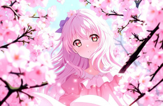 Pink Anime Wallpaper