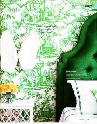 Chinoiserie Toile Bedroom