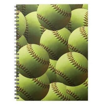 Yellow Softball Wallpaper Journals