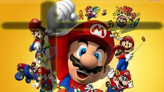 Mario Wallpaper Black And Yellow Baground