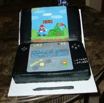 Nintendo Ds Super Mario Bros BirtHDay Cake Screen Made