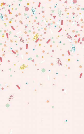 Carta Da Parati Coriandoli E Stelle Filanti Rosa Confetti