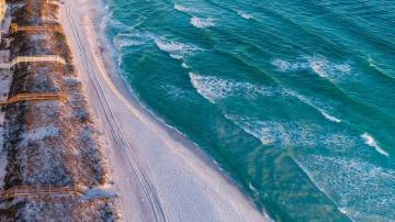 Emerald Coast Digital Wallpaper Blue Properties